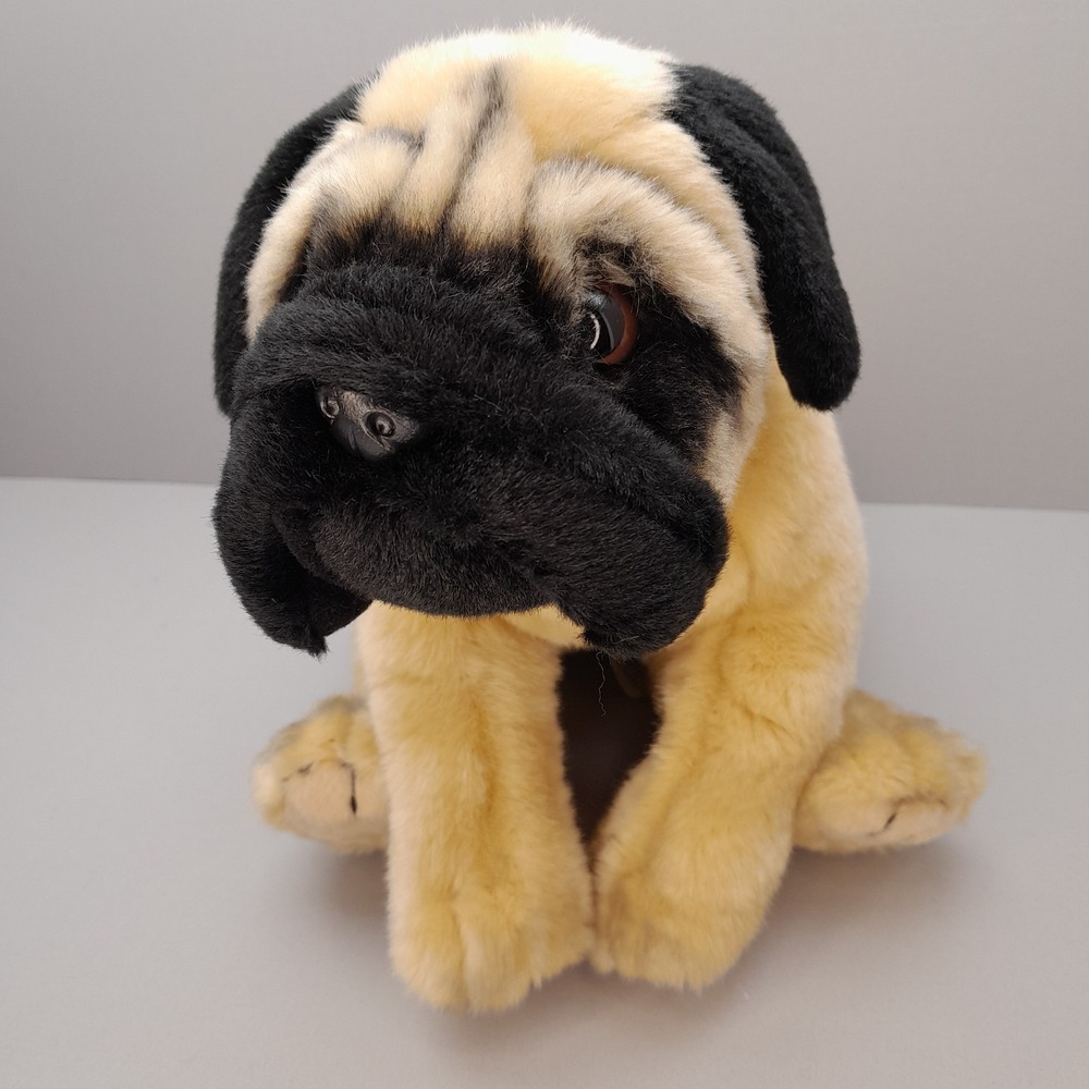 Vintage 2000 Animal Alley Pug Dog Plush 13" Toys R Us Exclusive Stuffed Animal - Picture 2 of 10